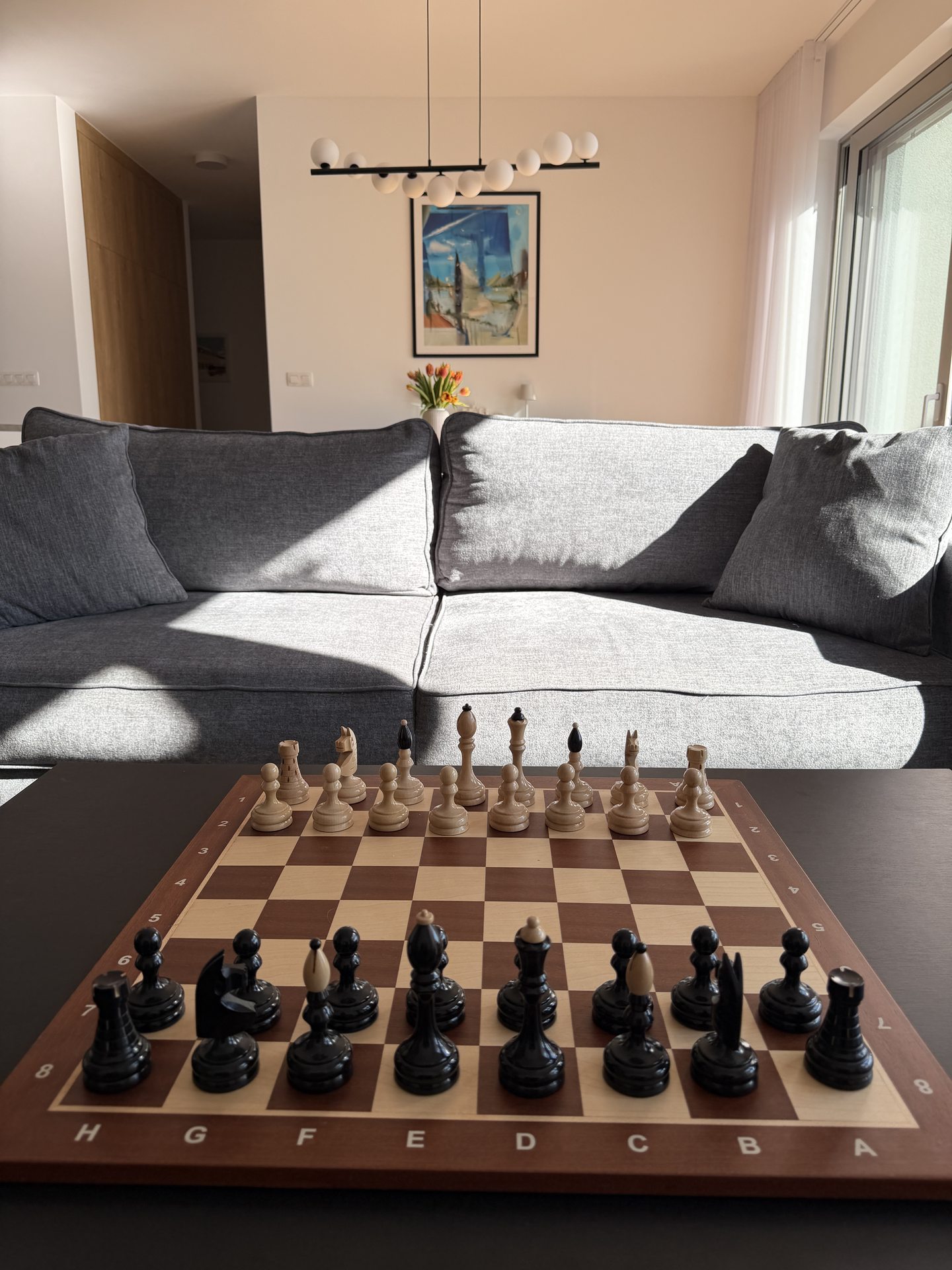 Šach v obývačke